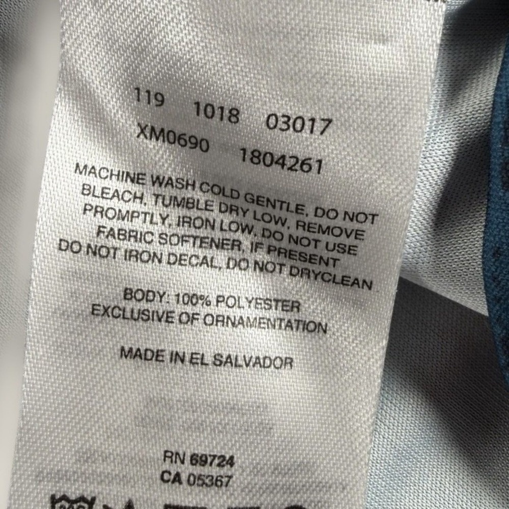 Columbia PFG Terminal Tackle Shirt Mens XL Blue American Flag Fish Long Sleeve - Picture 3 of 8